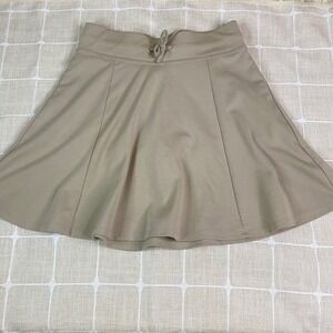 Justice Girls Skort Khaki Athletic Skirt with Built-in Shorts Sz L 12/14 *FLAW